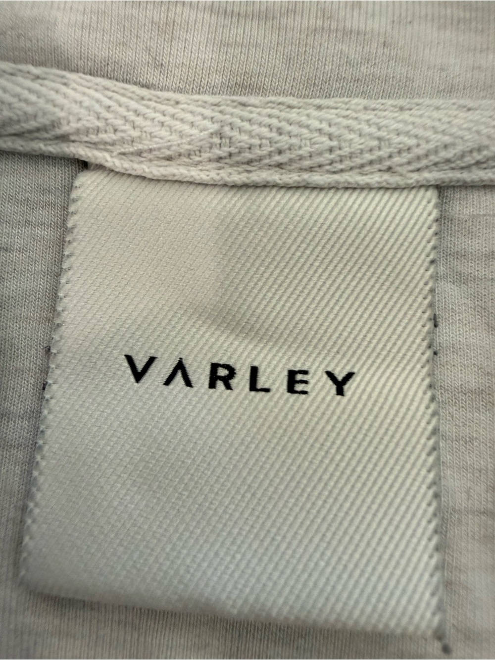 Varley Davidson Sweatshirt Doublesoft Heathered Gray Quarter Sip Size L - Picture 8 of 13